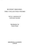 Cover of: Rupert Brooke: the collected poems.
