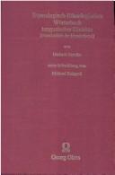 Cover of: Etymologisch-ethnologisches Wörterbuch tungusischer Dialekte (vornehmlich der Mandschurei)