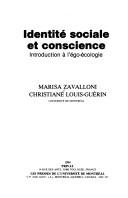 Cover of: Identité sociale et conscience: introduction à l'égo-écologie