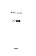 Cover of: April by Helmut Krausser