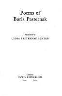 Cover of: Poems of Boris Pasternak