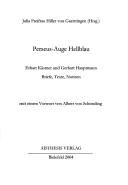 Cover of: Perseus-Auge hellblau: Erhart K astner und Gerhard Hauptmann; Briefe, Texte, Notizen