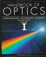 Cover of: Handbook/Optics V1 by Optical Society of America