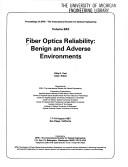 Cover of: Fiber Optics Reliability | Dilip K. Paul