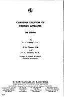 Cover of: Canadian taxation of foreign affiliates