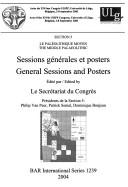 Sessions génerales et posters by International Congress of Prehistoric and Protohistoric Sciences (14th 2001 Université de Liège)