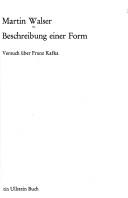 Cover of: Beschreibung einer Form by Martin Walser, Martin Walser