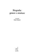 Cover of: Biografia: genesi e strutture by a cura di Mauro Sarnelli.