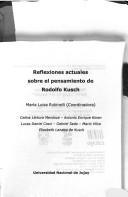 Cover of: Reflexiones actuales sobre el pensamiento de Rodolfo Kusch