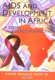 Cover of: AIDS and development in Africa by Kempe Ronald Hope, editor.