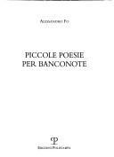 Cover of: Piccole poesie per banconote