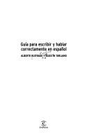 Guía para escribir y hablar correctamente en español by Alberto Buitrago