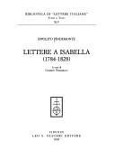 Cover of: Lettere a Isabella (1784-1828)