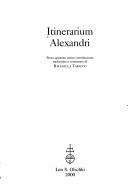 Cover of: Itinerarium Alexandri