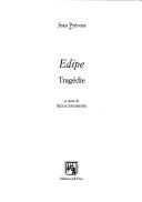 Cover of: Edipe: tragédie