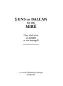 Cover of: Gens de Ballan et de Miré by 