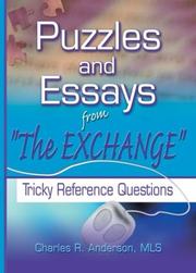 Cover of: Puzzles and essays from "The exchange" by Anderson, Charles R.