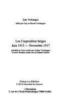 Les crapouillots belges, juin 1915-novembre 1917 by Jean Verhaegen