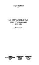 Cover of: écrivains français et la psychanalyse (1950-2000): maux croisés