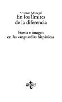 Cover of: En los límites de la diferencia by Antonio Monegal