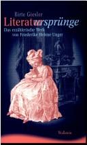 Cover of: Literaturspr unge: das erz ahlerische Werk von Friederike Helene Unger