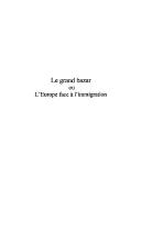 Cover of: Le grand bazar, ou, L'Europe face à l'immigration by Maxime Tandonnet
