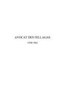 Cover of: Avocat des fellagas, 1958-1962