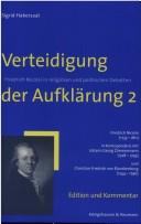 Cover of: Verteidigung der Aufklärung by Sigrid Habersaat