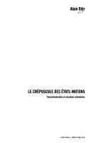 Cover of: crepuscule des etats-nations: transnationalisation et crispations nationalistes