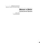 Cover of: Weimar in Berlin: Porträt einer Epoche