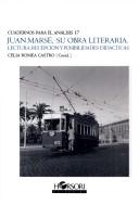 Cover of: Juan Marsé, su obra literaria: lectura, recepción y posibilidades didácticas