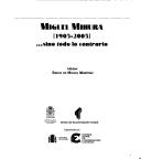Cover of: Miguel Mihura (1905-2005): --sino todo lo contrario
