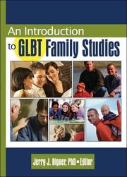 An introduction to GLBT family studies by Jerry J. Bigner