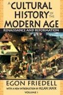 Cover of: cultural history of the modern age: Renaissance and Reformation