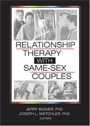 Cover of: Relationship Therapy With Same-Sex Couples by 