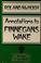 Cover of: Annotations to Finnegans wake