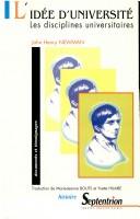 Cover of: L' idée d'université by John Henry Newman
