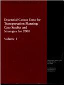 Cover of: Decennial census data for transportation planning by National Research Council (U.S.). Transportation Research Board