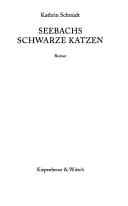 Cover of: Seebachs schwarze Katzen: Roman