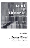 Cover of: Text & Theorie, Bd. 5: Speaking of dialect