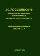 Cover of: Biographisch-literarisches Handwörterbuch der exakten Naturwissenchaften by Johann Christian Poggendorff