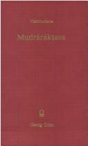Mudrārākṣasa by Viśākhadatta., Visakhadatta, Vibseakhadatta
