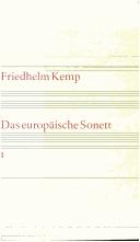 Cover of: europ aische Sonett, 2 B ande