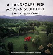 Cover of: A landscape for modern sculpture: Storm King Art Center