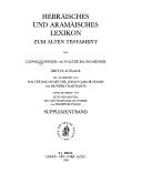 Cover of: Hebraisches Und Aramaisches Lexikon Zum Alten Testament by Ludwig Hugo Köhler, Ludwig Koehler, Walter Baumgartner, Ludwig Koehler, Walter Baumgartner