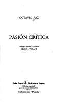 Cover of: Pasion Critica by Octavio Paz
