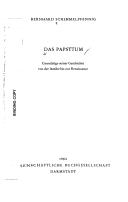 Cover of: Das Papsttum by Bernhard Schimmelpfennig, Bernhard Schimmelpfennig