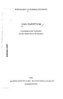Cover of: Das Papsttum: von der Antike bis zur Renaissance.