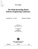 Cover of: Proceedings: the ninth Knowledge-based Software Engineering Conference, September 20-23, 1994, Monterey, California