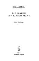 Cover of: Frauen der Familie Mann